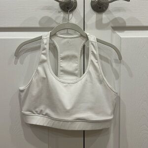 GapFit T-back Sports Bra Womens White Size XL